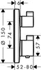 hansgrohe Ecostat S thermostaat afbouwdeel voor 2 functies chroom