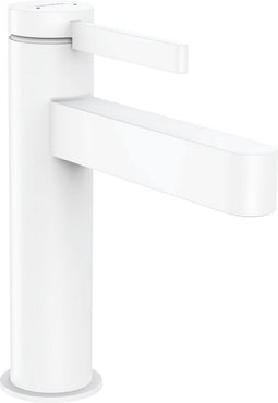 hansgrohe Finoris ééngreeps wastafelmengkraan 110 met afvoerplug mat wit