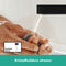 hansgrohe Finoris ééngreeps wastafelmengkraan inbouw, voorsprong 228 mm met afvoerplug mat zwart