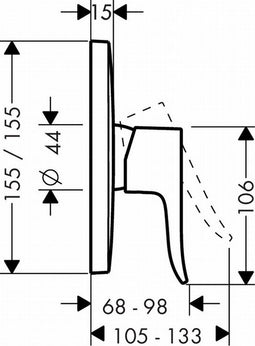 Hansgrohe Metris Inbouwmengkraan