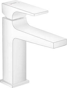 hansgrohe Metropol ééngreeps wastafelmengkraan 110 met afvoerplug mat wit