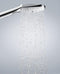 hansgrohe Raindance Select E 120 / Unica'S Puro Glijstangset - 65 cm - Chroom / Wit - diameter handdouche 120 mm