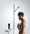 hansgrohe Raindance Select E 120 / Unica'S Puro Glijstangset - 65 cm - Chroom / Wit - diameter handdouche 120 mm