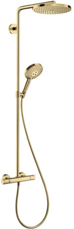 hansgrohe Raindance Select S Showerpipe 240 1jet PowderRain met thermostaat Polished Gold Optic