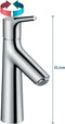 hansgrohe Talis S ééngreeps wastafelmengkraan 100 CoolStart zonder afvoer chroom