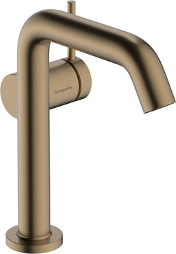 hansgrohe Tecturis S ééngreeps wastafelkraan 150 Fine CoolStart met afvoerplug Brushed Bronze
