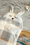 Jollein Wikkeldeken - Bunny - Coral fleece binnenkant - Check Boucle 100x105cm