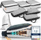 LOONARA Travel Packing Cubes Set van 7 - met compressie voor koffer en rugzak incl. pakzak, Alpine