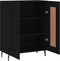 vidaXL - Dressoir - 69,5x34x90 - cm - bewerkt - hout - zwart