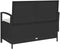 vidaXL - Tuinbank - met - kussen - poly - rattan - zwart