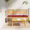 vidaXL - Palletkussens - voor - Zitplaatsen - - - 4 - stuks - - - Wijnrood - - - 40x40x8 - cm - - - Oxford - Stof