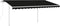 vidaXL - Luifel - automatisch - met - LED - en - windsensor - 4x3 - m - antracietkleurig