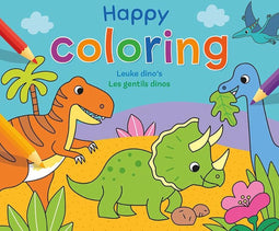 Happy Coloring - Leuke dino's / Happy Coloring - Les gentils dinos