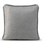 Happy Friday Decorative cushion cover Piping felt 50x50 cm Grey