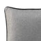Happy Friday Decorative cushion cover Piping felt 50x50 cm Grey