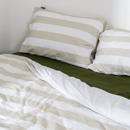 Happy Friday Duvet cover Breton 200x200 cm (Double) Beige