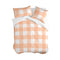 Happy Friday Duvet cover Gingham 155x220 cm (Single) Peach