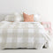 Happy Friday Duvet cover Gingham 240x220 cm (King) Beige
