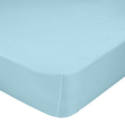 Happy Friday Fitted sheet Basic 140x200x32 cm (Double) Blue