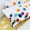 Happy Friday Fitted sheet Confetti 180x200x32 cm (Superking) Multicolor