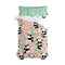 Happy Friday Fitted sheet Panda Garden 90x200x32 cm (Single) Multicolor