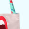 Happy Friday Hand bag Lips 43x42 cm Multicolor