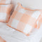 Happy Friday Pillow cover Gingham 45x110 cm Peach