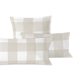 Happy Friday Pillow cover Gingham 60x60 cm Beige