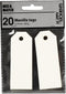Happy Moments Labels Ivoorwit 3 X 8 Cm Karton 20 Stuks