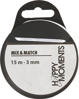 Happy Moments Satijnlint 3 Mm X 15 M Wit