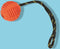 Happy pet atomic bal aan touw assorti 35x7x7 cm