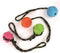 Happy pet atomic bal aan touw assorti 35x7x7 cm