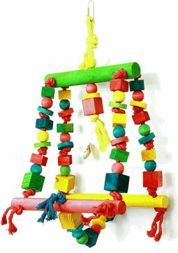 Happy Pet Double Swing Papegaai - Speelgoed - 25 x 44 cm