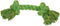 Happy Pet Flossin Fun 2 Knoop - Flostouw - Assorti - Super Size - 50 x 13 x 13 cm