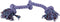 Happy Pet Flossin Fun 3 Knoop - LARGE 52X14 CM