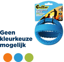 Happy pet grubber interactieve voetbal mini assorti 12,5x12,5x12,5 cm