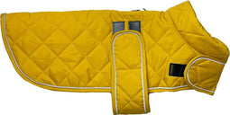 Happy pet hondenjas go walk quilted classic mosterd S 35 cm