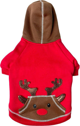 Happy Pet Hondentrui Sweater Rendier Rood Maat S/M