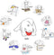 Happy Pet Rubber Bal Assorti - 8X8X8 CM