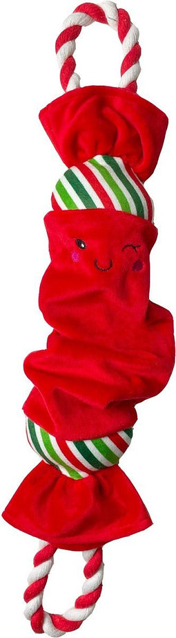 Happy Pet Top N Tail Ropee Christmas Cracker Rood