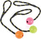 Happy Pet Tough Toys Rubber Bal Aan Werptouw - LARGE 22X6X6 CM