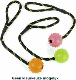 Happy Pet Tough Toys Rubber Bal Studded Aan - 31.5X5.5X5.5 CM