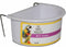 Happy Pet Voerbak Half Rond Wit - LARGE 11.5X8.5X6.5 CM
