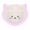 Happy pet voerbak kitten roze / creme
