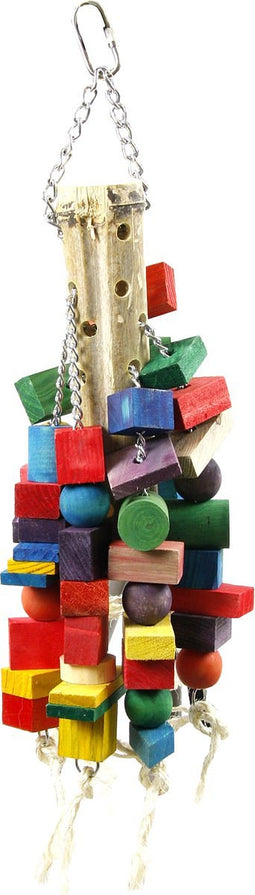 Happy Pet Vogelspeelgoed Supersize Hout - 63X20X20 CM
