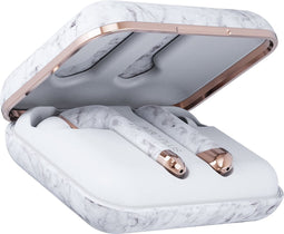 Happy Plugs Air 1 Plus - In-ear oordopjes - Wit Marmer