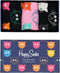 Happy Socks 3paar sokken - Heren & Dames - Maat 36-40 - Dieren, Kat