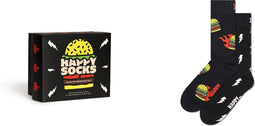 Happy Socks giftbox 2P sokken blast off burger zwart - 41-46