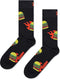 Happy Socks giftbox 2P sokken blast off burger zwart - 41-46