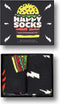 Happy Socks giftbox 2P sokken blast off burger zwart - 41-46